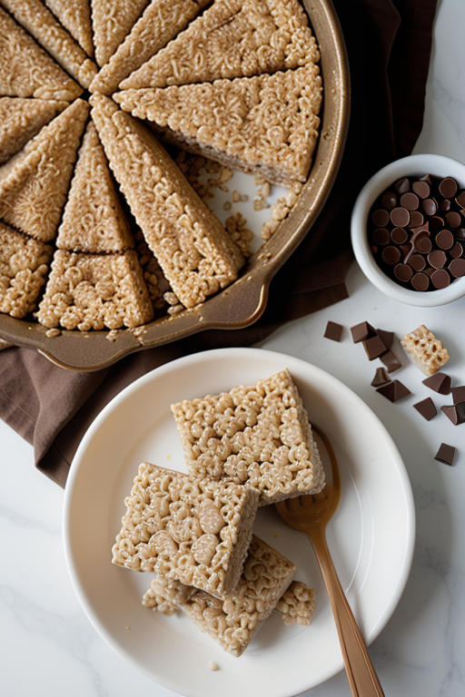 peanut butter rice krispies with chocolate