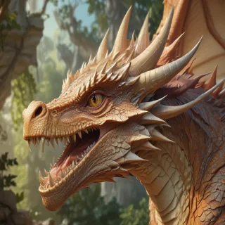 cartoon drawing of a dragon