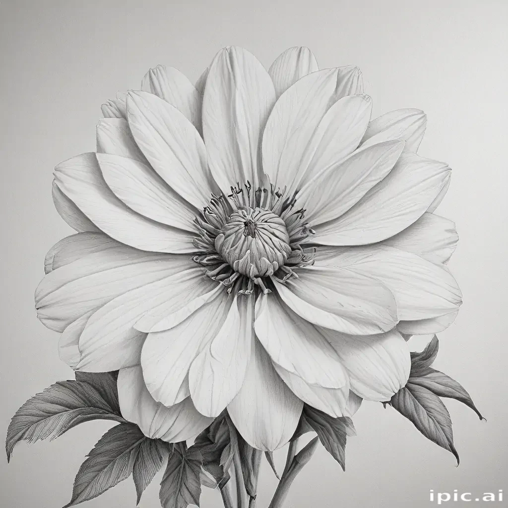 pencil drawing flowers