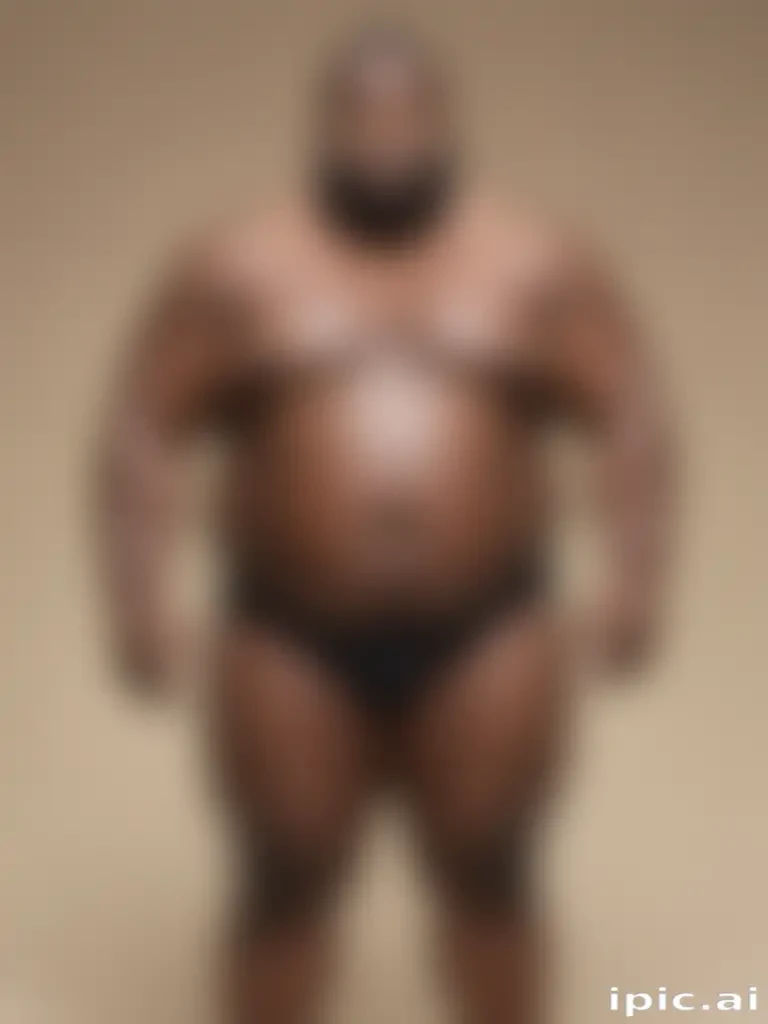 black fat man