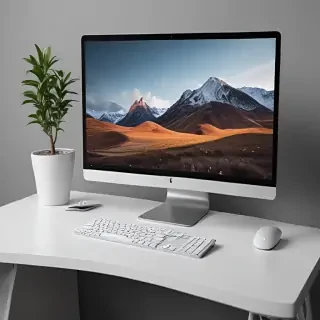 computer mockup