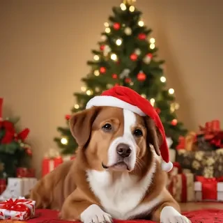 dog christmas backgrounds