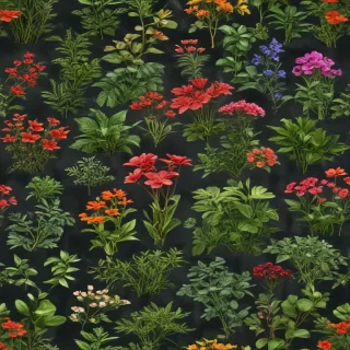 plants transparent background
