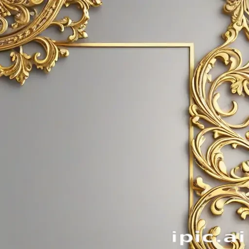 gold border transparent