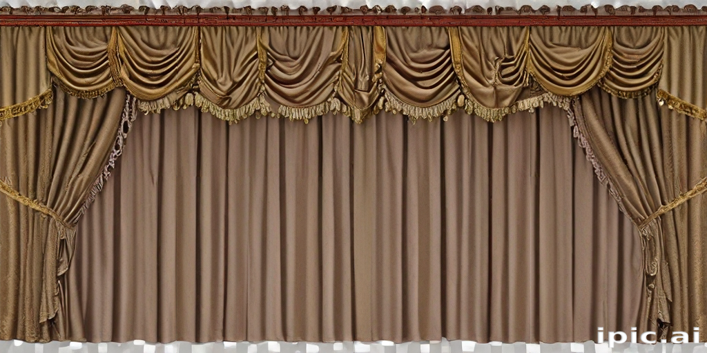 Elegant Drapery Featuring Rich Textures and Exquisite Decorative ...