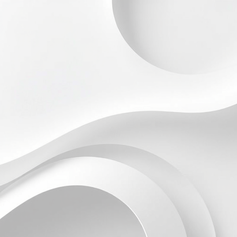 Generate a high-resolution image of a minimalist abstract design with smooth curves and a monochromatic color palette, captured using a DSLR camera at f/8 aperture, ISO 100, 50mm lens, natural lighting, top-down view, with a soft focus effect for enhanced depth.