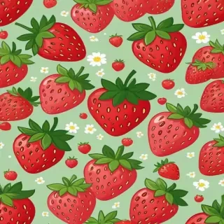 cute strawberry background