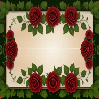 rose border png