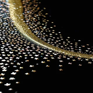 black background glitter
