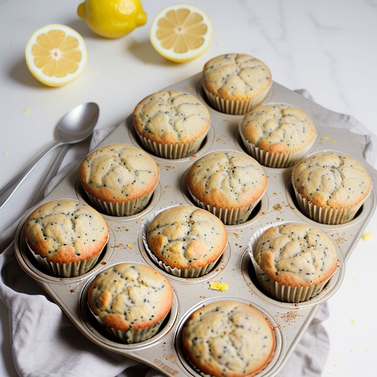 gluten free lemon poppy seed muffins