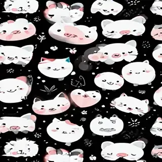 cute backgrounds black