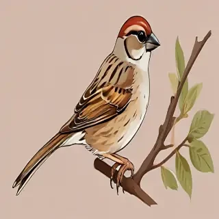 sparrow clipart