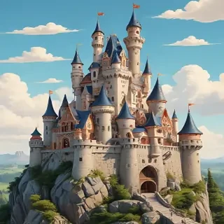 cartoon castle