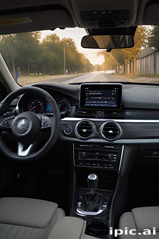 Modern Car Interior Featuring Advanced Technology and Sleek Design Elements