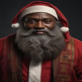 black santa png