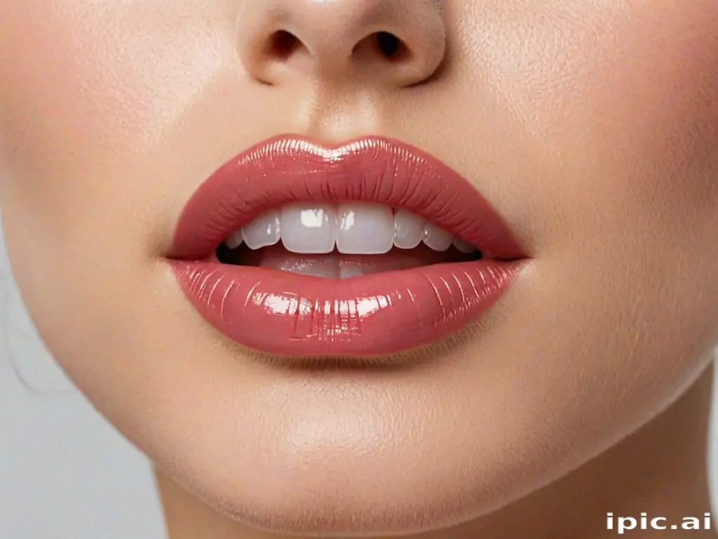 transparent lips