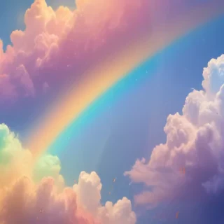 cute rainbow background