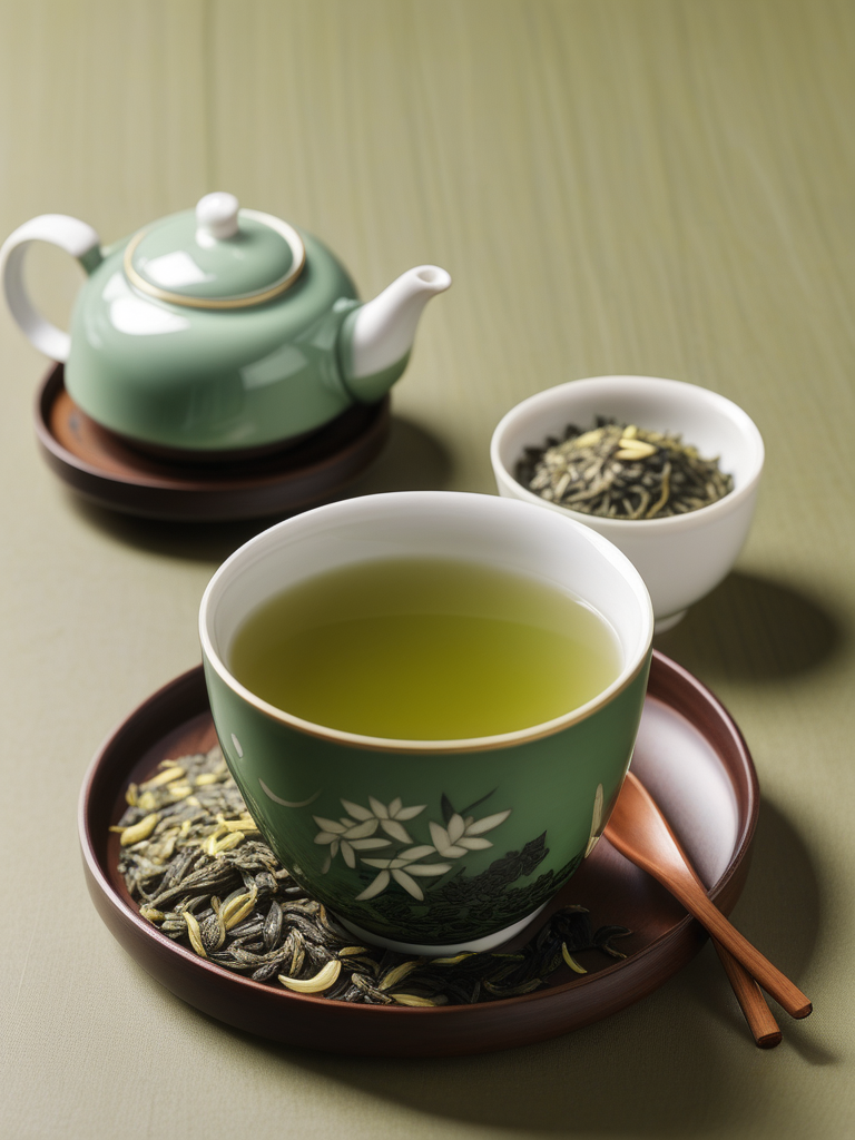 green tea with roasted rice
