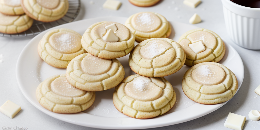 snickerdoodles dipped in white chocolate