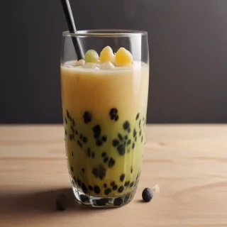 aesthetic boba tea background