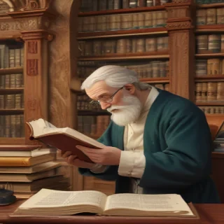 cartoon of reading