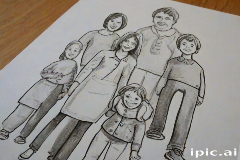 drawings of family
