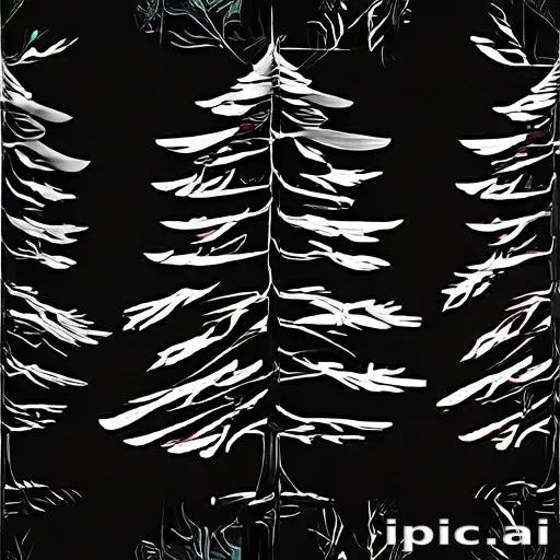 pine tree clipart black and white