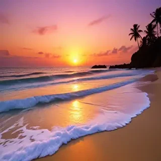 sunset wallpaper beach
