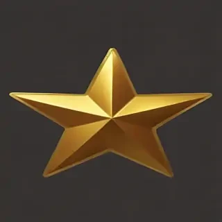 gold star sticker png