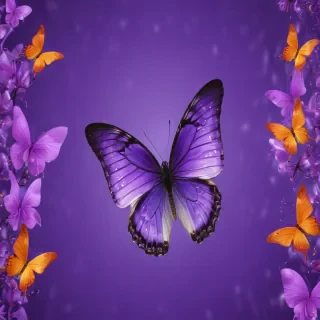 butterfly purple background