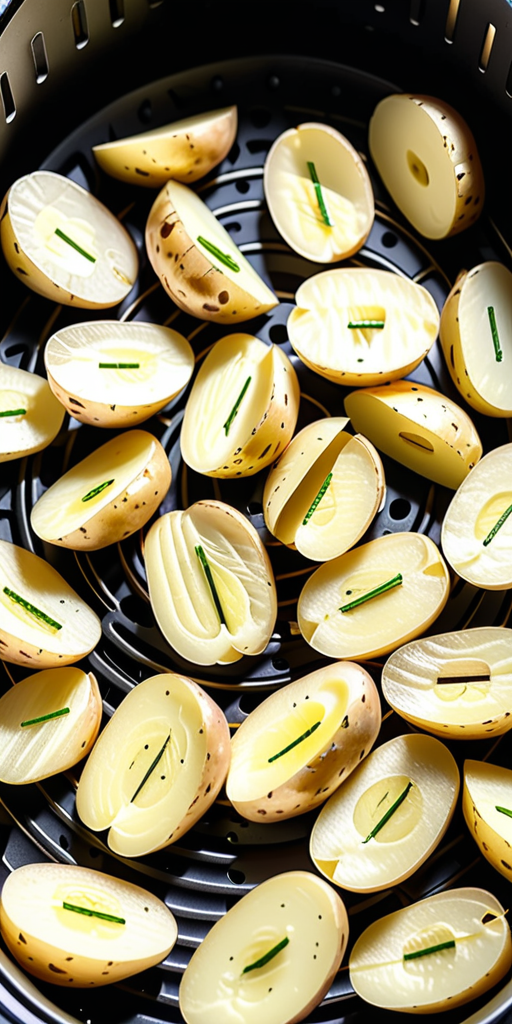 how long to cook sliced potatoes in air fryer