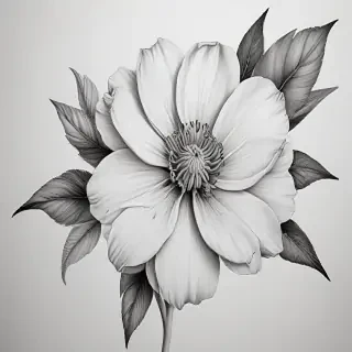 flower drawings pencil