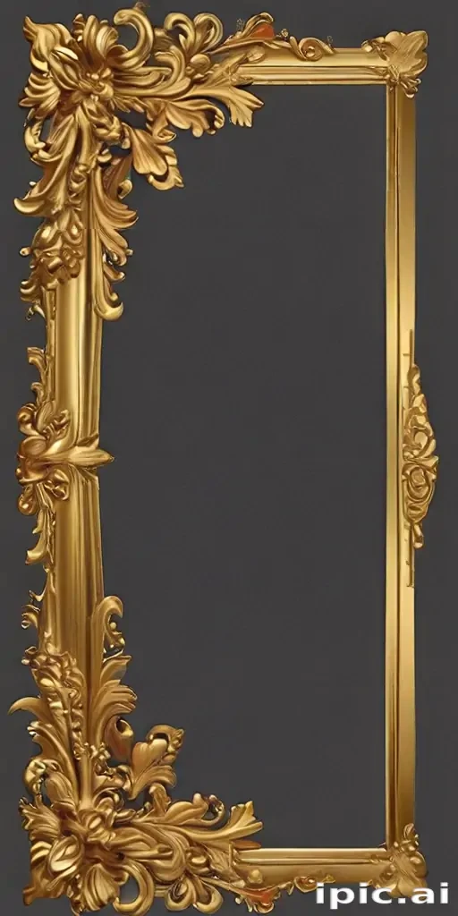 transparent background gold border