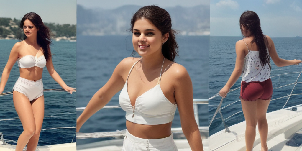 selena gomez boat pics