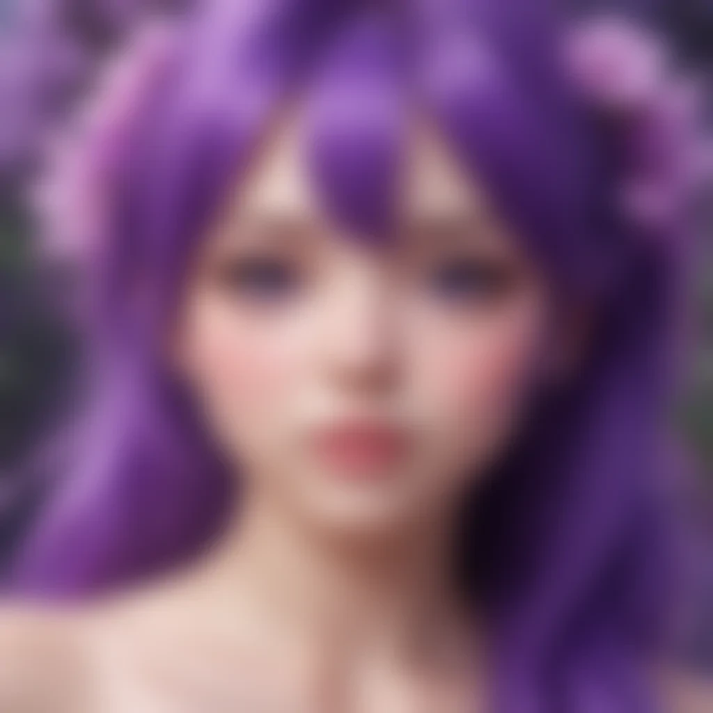 kawaii purple wallpaper