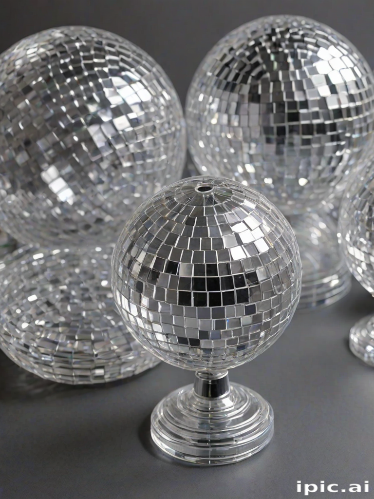 transparent disco balls