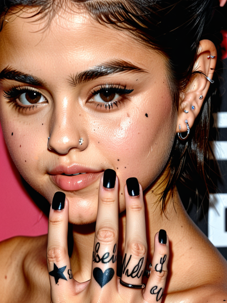 selena gomez tattoo on finger