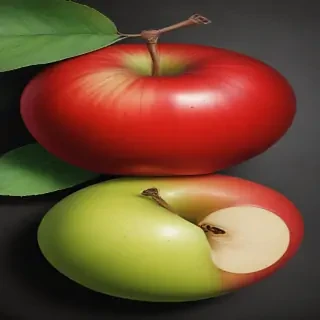 drawn apples