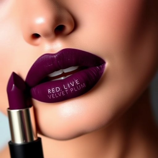 Sultry Velvet Plum presents deep purple lips with a matte texture, exuding sophistication and mystery for elegant soirees and red carpet moments.
