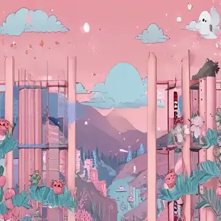 aesthetic wallpaper cartoon