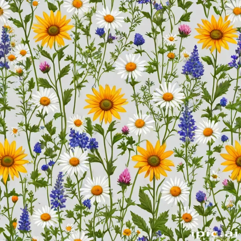 wildflowers transparent background