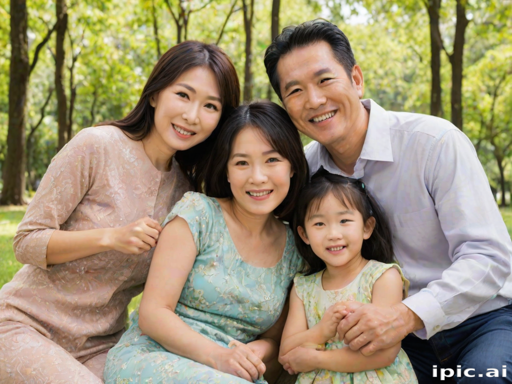 free use asian family