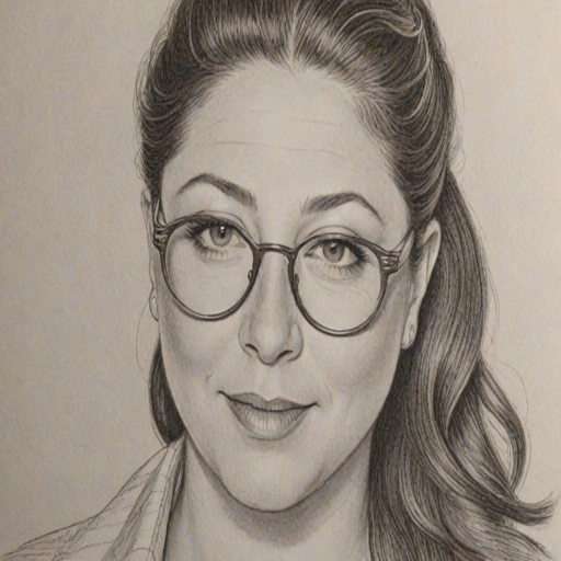 Ravishing Camryn Manheim, pencil sketch, portrait of Dazzling woman 1924s in glasses, hair style beatnik, outline, clear lines, fine lines, 8k