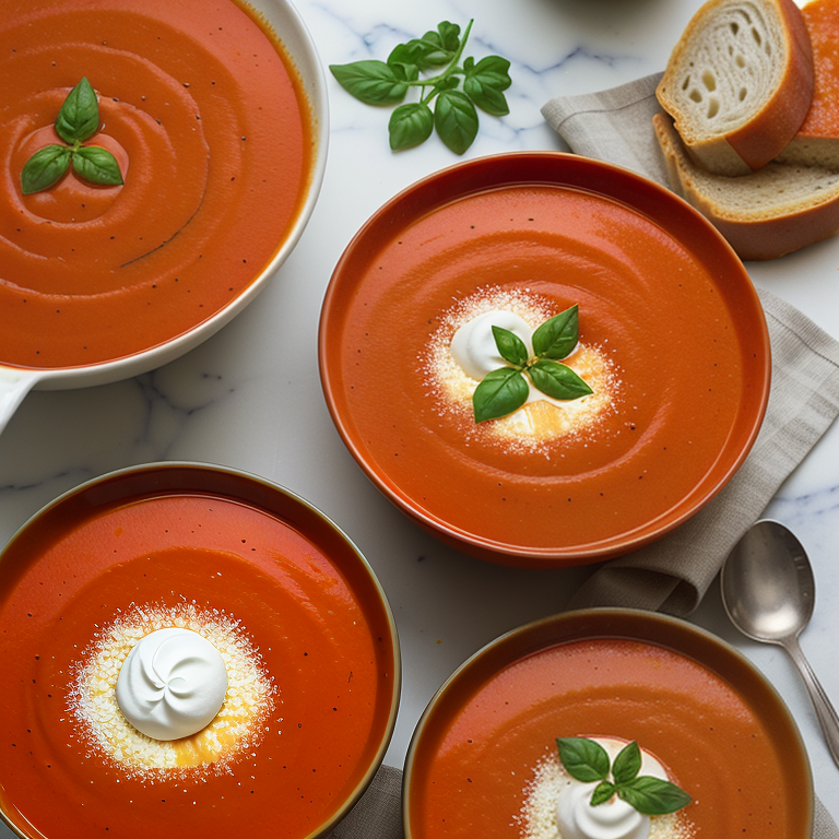 what to eat tomato soup with