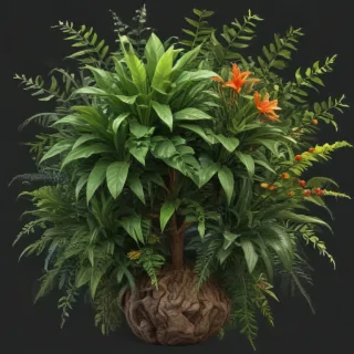 aesthetic plants png