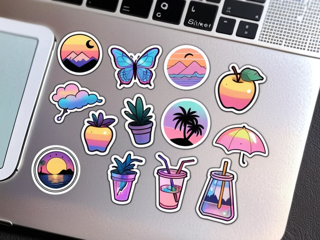 aesthetic transparent stickers