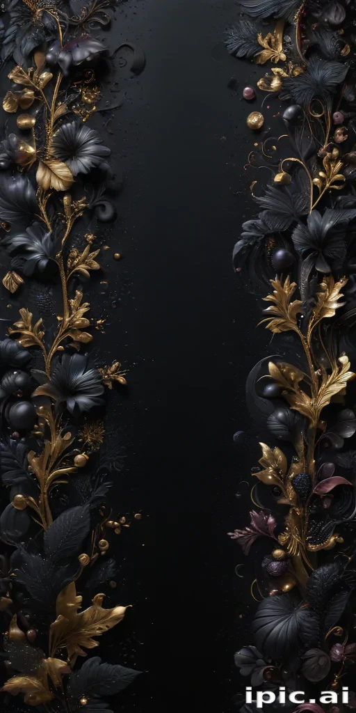 black background with glitter