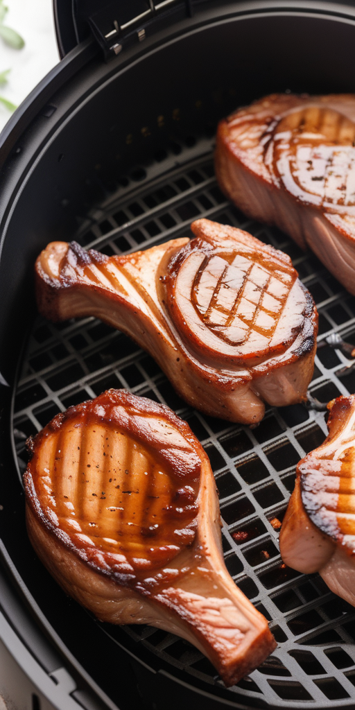 barbeque pork chops in air fryer