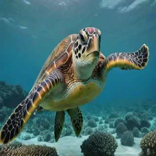 sea turtle desktop background