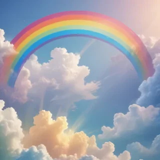 cute rainbow background